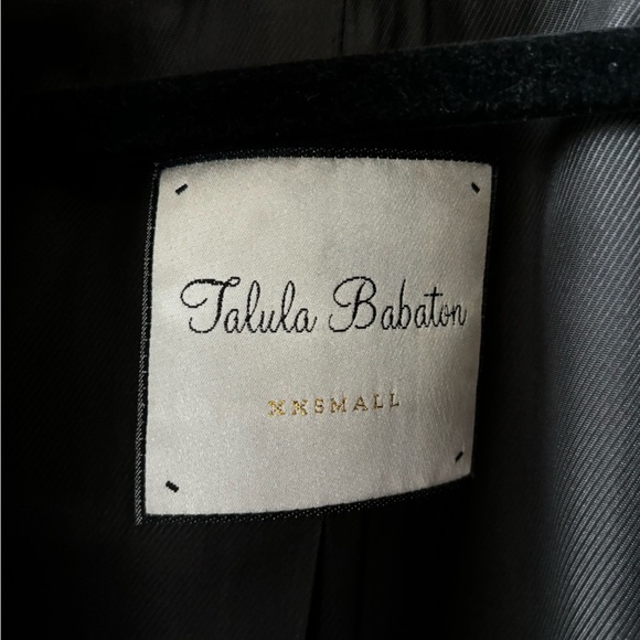 TALULA BABATON | black Wool-Cashmere Coat | size xxs - Picture 4 of 6